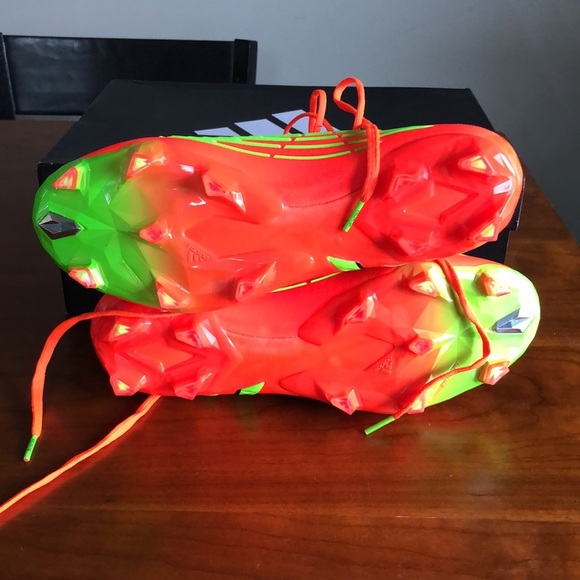 Adidas Predator Edge.1 FG Men's Football Soccer Cleats GW1029 Orange - Picture 8 of 10